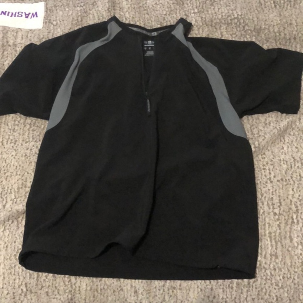 Demarini baseball short sleeve qtr zip sz L